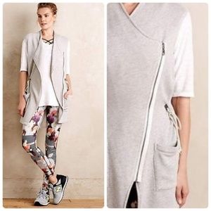 Anthropologie Draped Terry Vest by Pure + Good